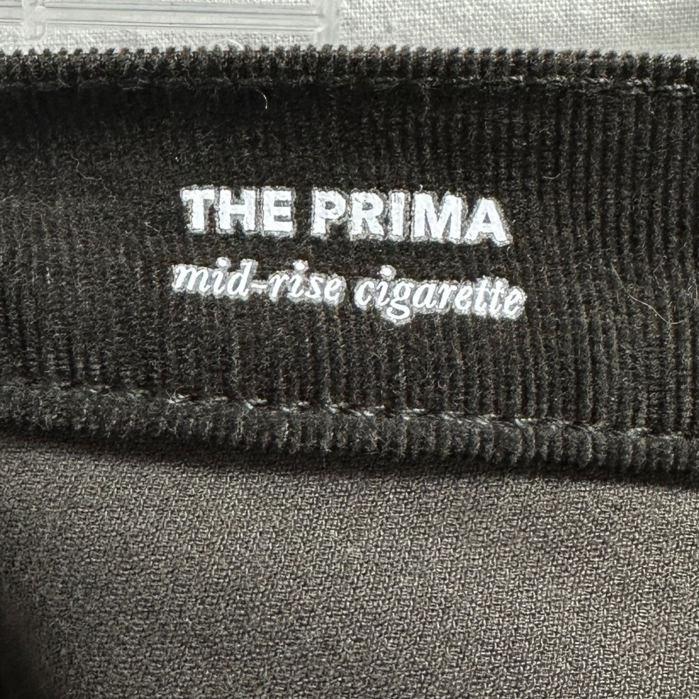 AG The Prima Mid-Rise Chocolate Brown Corduroy Cigarette Pants - Picture 6 of 9